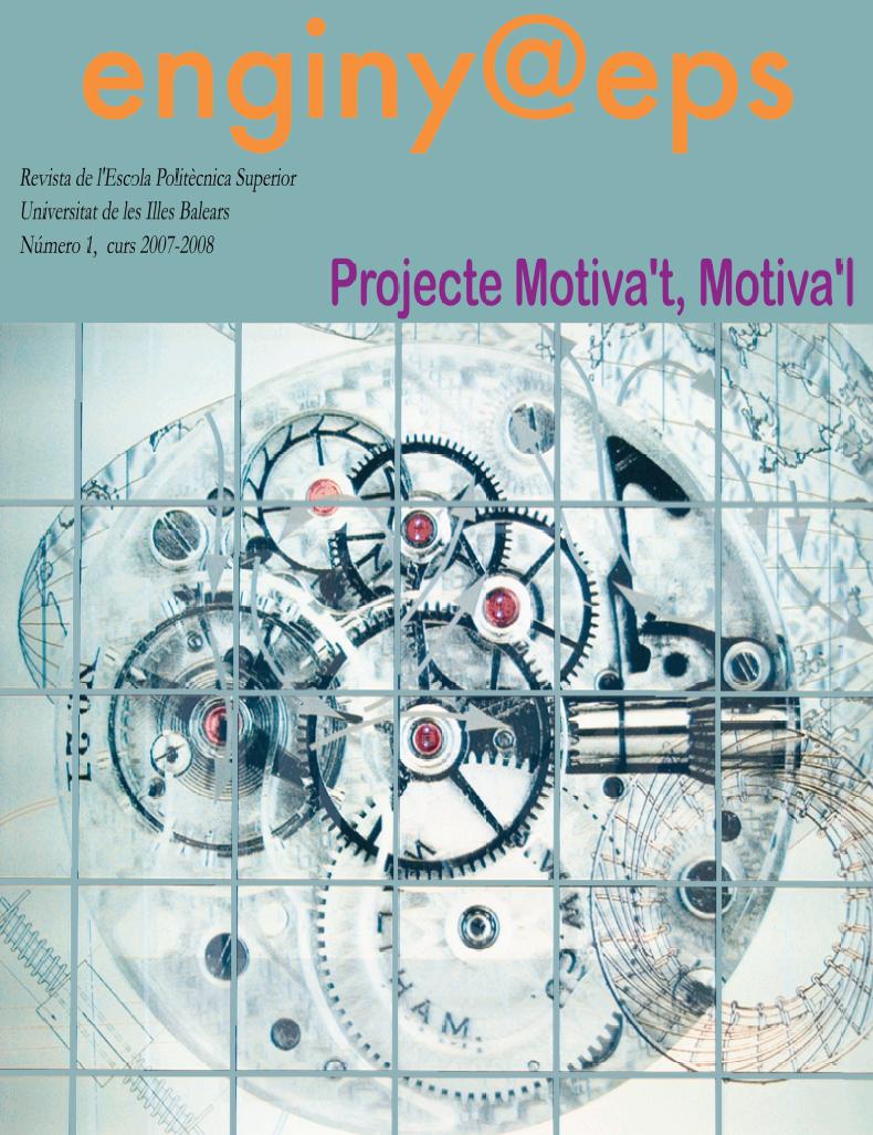 Portada amb imatge d'engranatges entrellaçats, encapçalada amb el text: "Projecte motivat, motiva'l".